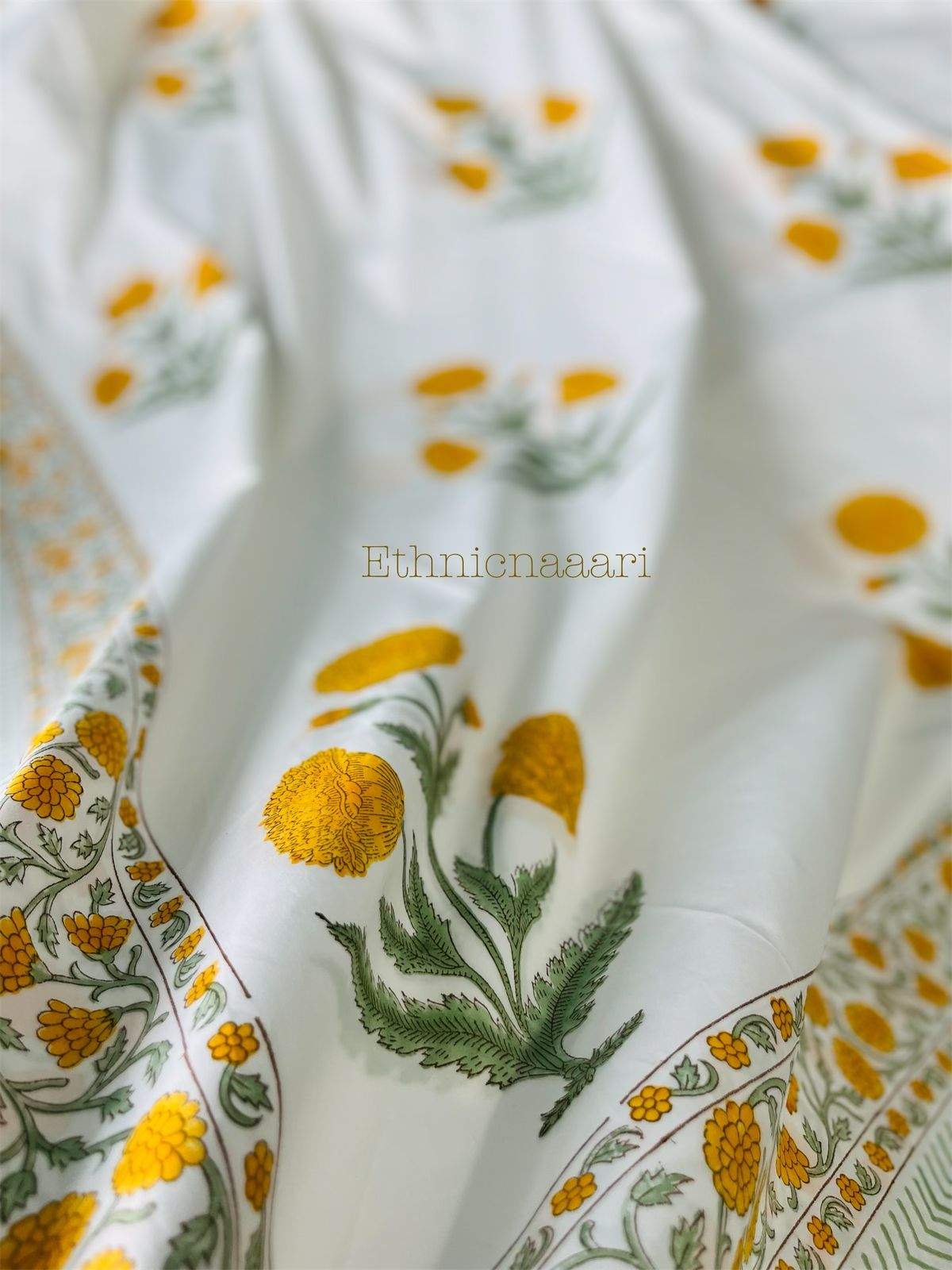 Yellow Poppies - Fitted Bedsheet-4