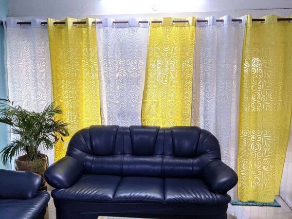 Appliqué Geometrical - Set of 2 curtains
(Dispatch time 24 Hours)