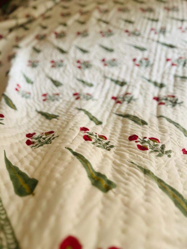 Double Bed- Block Print Cotton Quilts 
Mahal (Reversible Quilts) 
(Dispatch Time 24 Hours)