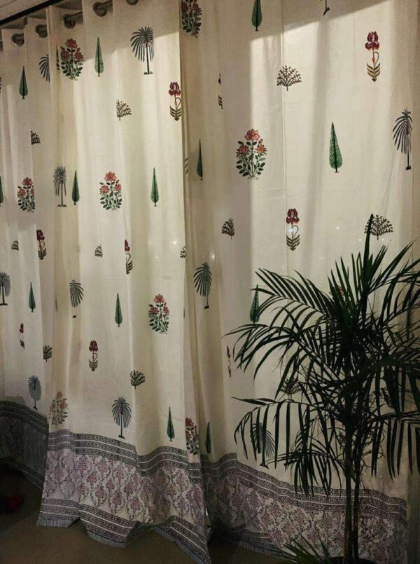 Canvas (Thick) - Tiara -  Set of 2 curtains (Dispatch Time 24 Hours)