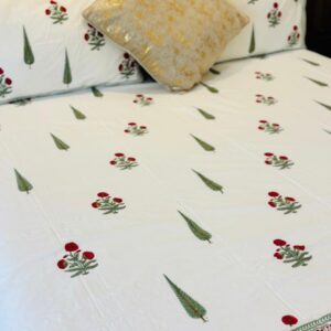Mahal King Size Sheet with 2 Reversible Pillow Covers 1
