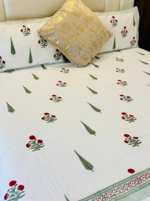 Mahal - King Bedsheet with 2 Pillow Covers 
( Dispatch Time 24 hours)