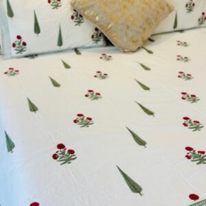 Mahal King Size Sheet with 2 Reversible Pillow Covers 4