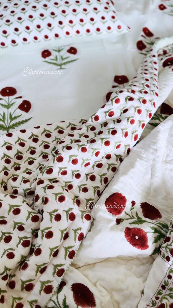 Matching Bedding Set - Red Poppy