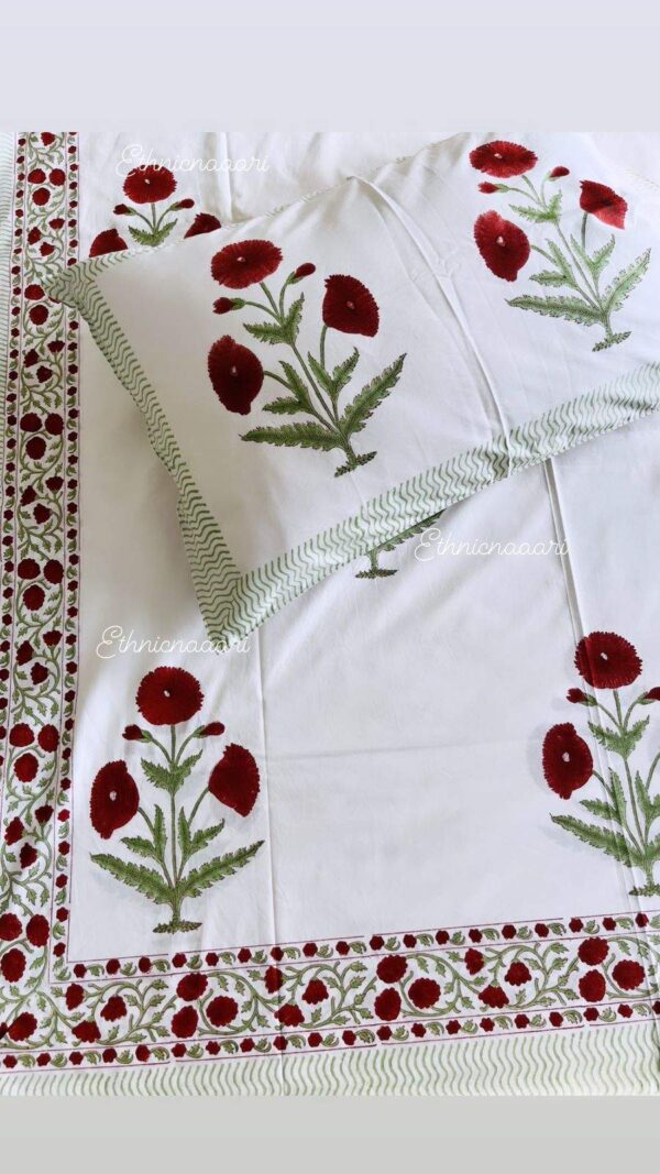 Matching Bedding Set - Red Poppy