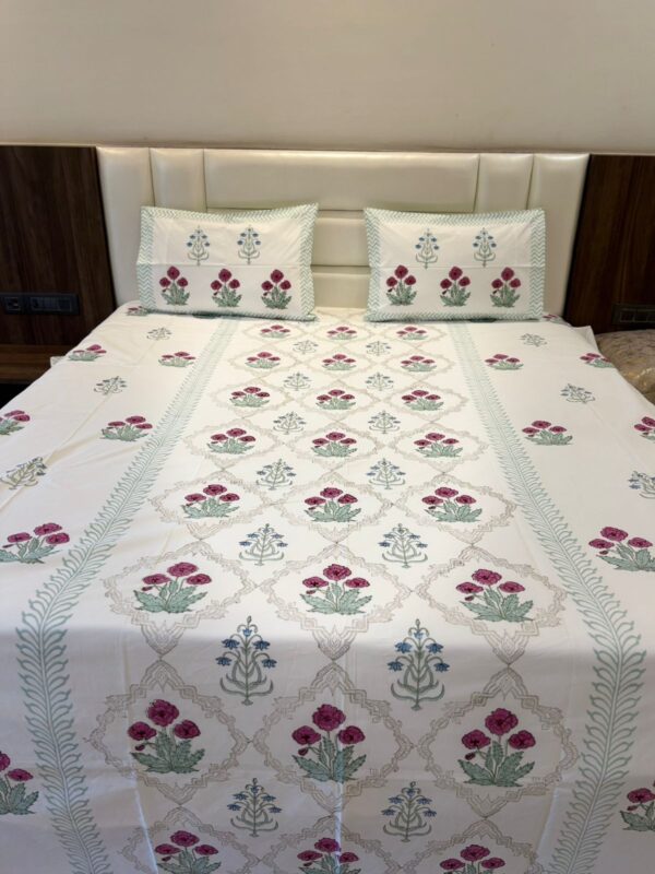 Pretty Maroon - King Bedsheet with 2 Pillow Covers 
( Dispatch Time 24 hours)