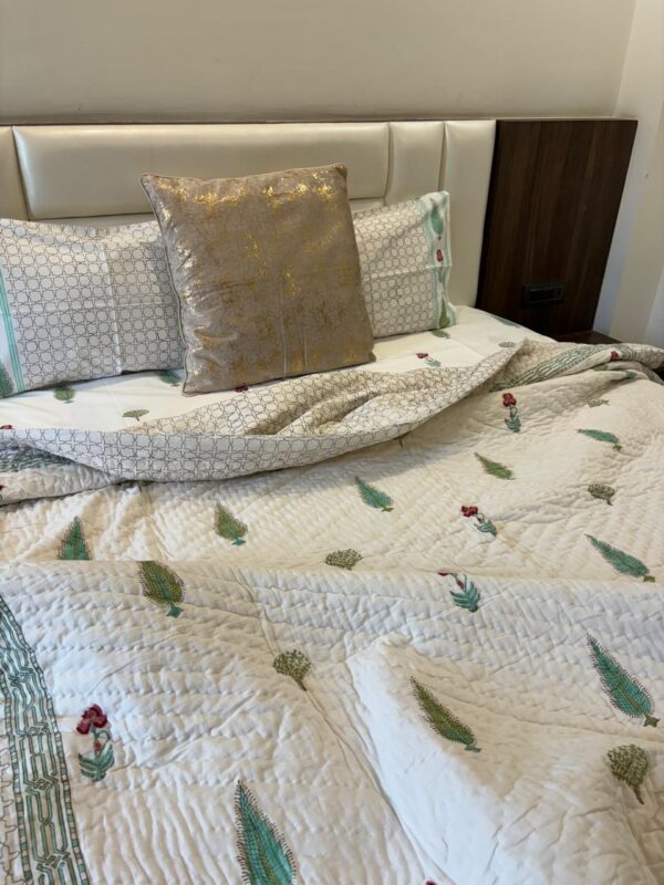 Matching Hand Block Printed Bedding Set - Magical 3