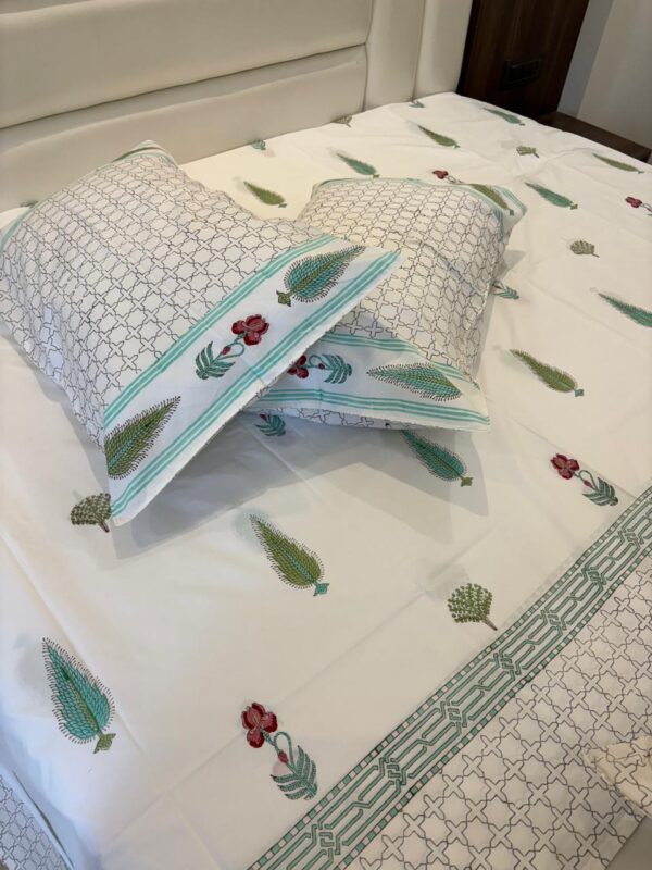 Matching Hand Block Printed Bedding Set - Magical 6