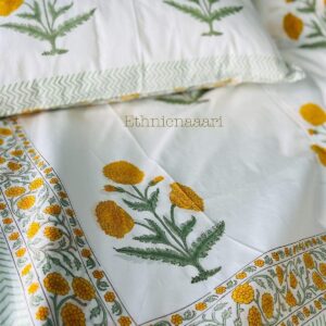 Yellow Poppies Fitted Bedsheet 3
