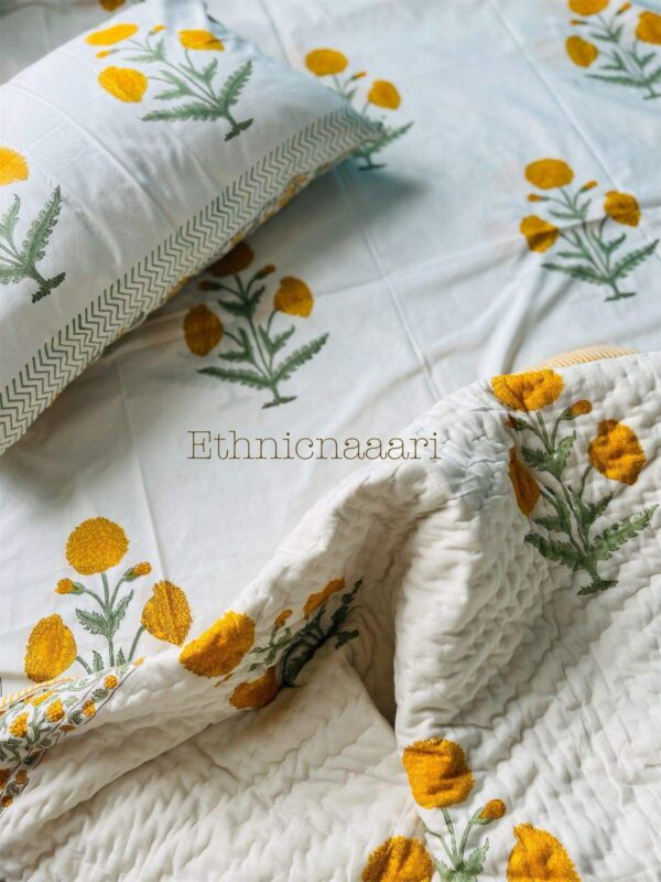 Matching Bedding Set - Yellow Poppies