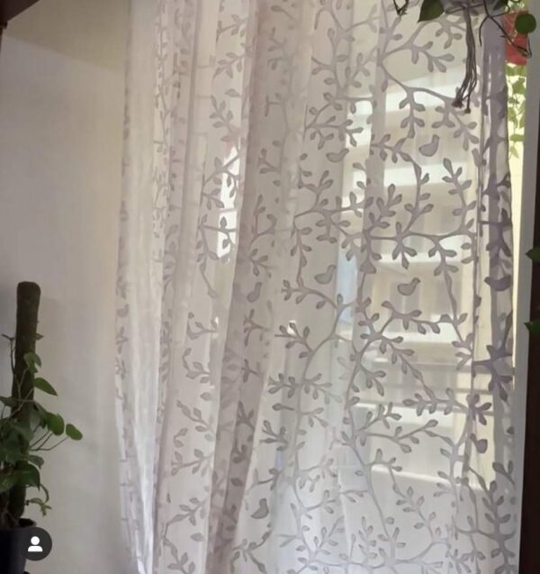 Appliqué Vines and Birdies- Set of 2 curtains
(Dispatch Time 24 Hours)