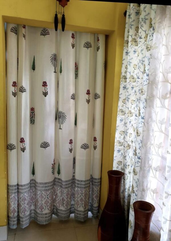 Canvas (Thick) - Tiara -  Set of 2 curtains (Dispatch Time 24 Hours)