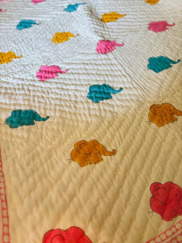 Toddler Block Print Quilts - Haathi 🐘