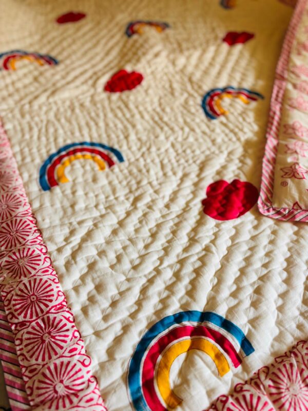 Toddler Block Print Quilts - Rainbow 🌈 🌈