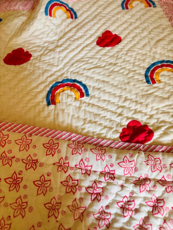 Toddler Block Print Quilts - Rainbow 🌈 🌈