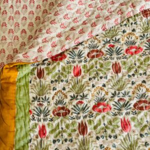 Single Bed- Block Print Cotton Quilts 
Bella (Reversible Quilts) 
(Dispatch Time 24 Hours)