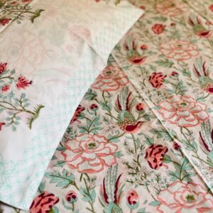 Pink Birds Double Bed Quilts 4