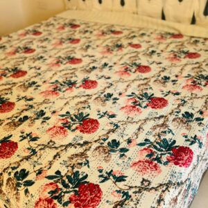 Roses Kantha Bed Sheets 2
