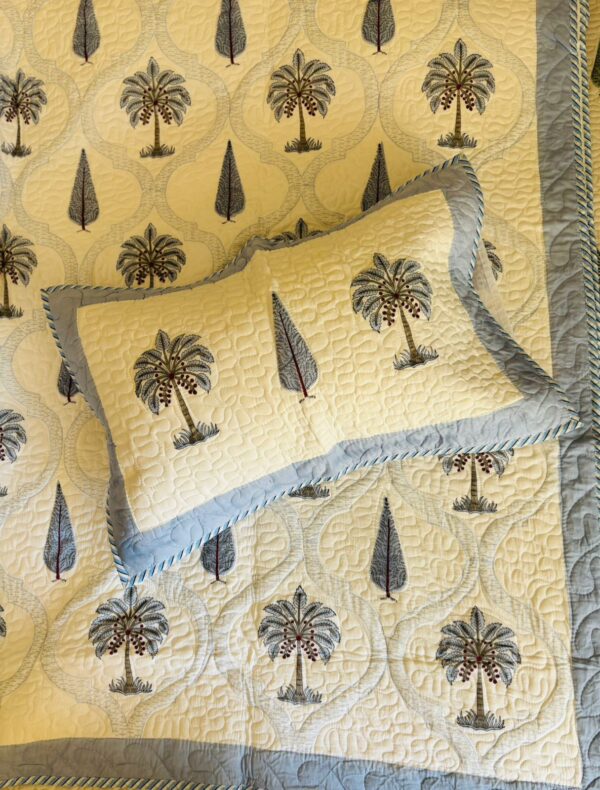 Blue Lagoon Quilted Bedcover 1