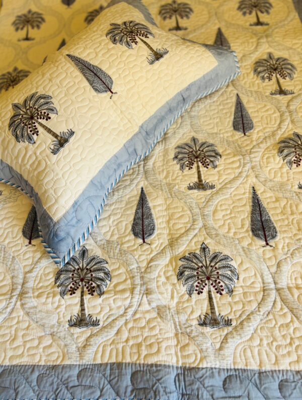 Blue Lagoon Quilted Bedcover 2
