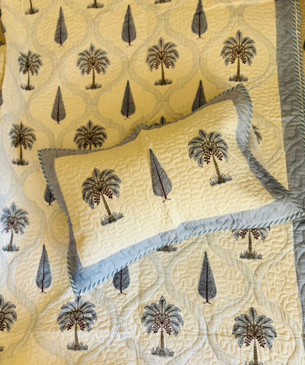Blue Lagoon Quilted Bedcover 5