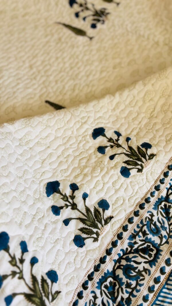 Quilted Bedcover Blue Heaven 7