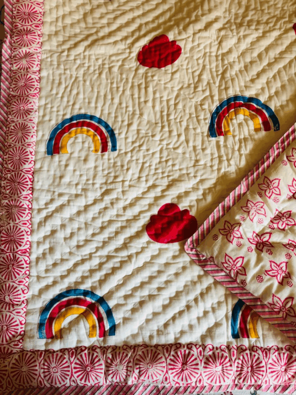 Single bed Quilt Rainbow 5
