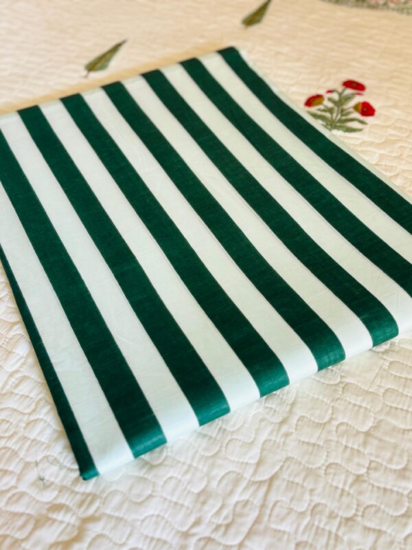 100./. Cotton Mul Fabrics, Green ☘️Raw Fabrics - Pure Cotton