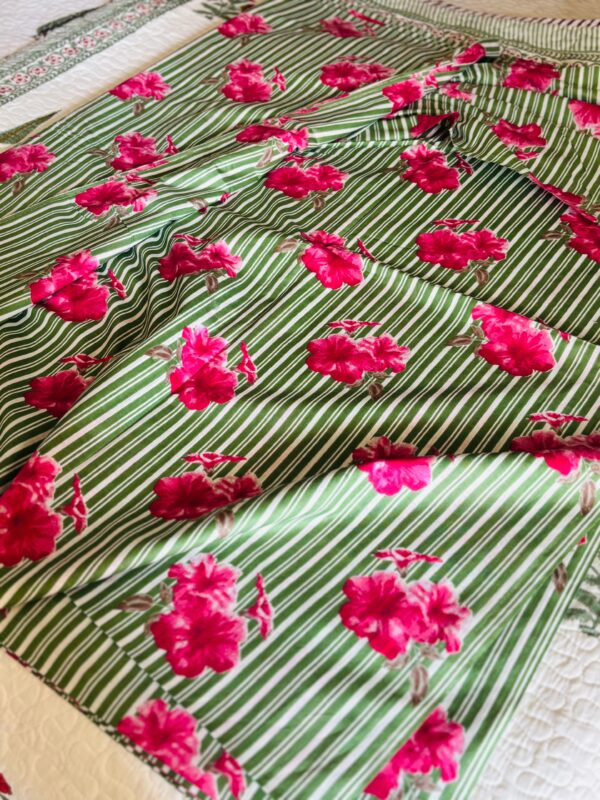 100./. Cotton Mul Fabrics, Hara Panna 🌱 Raw Fabrics - Pure Cotton