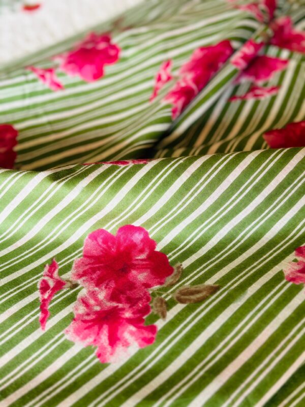 100./. Cotton Mul Fabrics, Hara Panna 🌱 Raw Fabrics - Pure Cotton