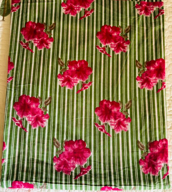 100./. Cotton Mul Fabrics, Hara Panna 🌱 Raw Fabrics - Pure Cotton