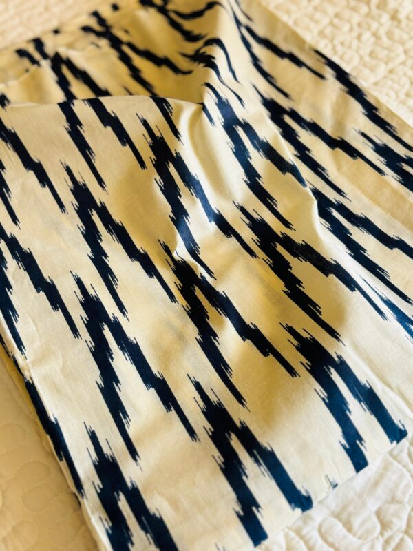100./. Cotton Mul Fabrics, Neela Ikkat  Raw Fabrics - Pure Cotton