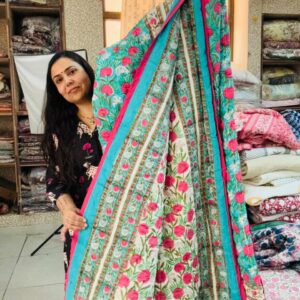 Double Bed - JAIPURI RAZAI - Hand Block Print 

Tara 💫 

( Dispatch Time 24 Hours)