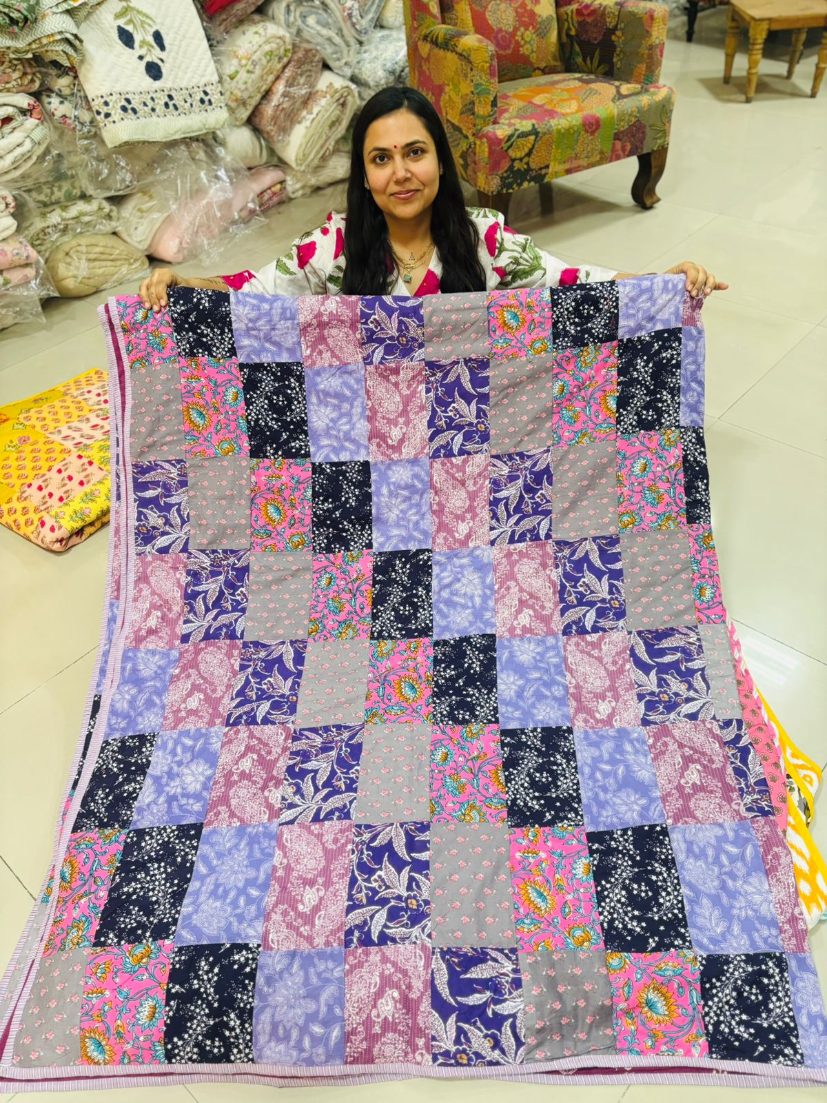 Purple Pink - King Size Dohar
(Dispatch Time 24 hours)