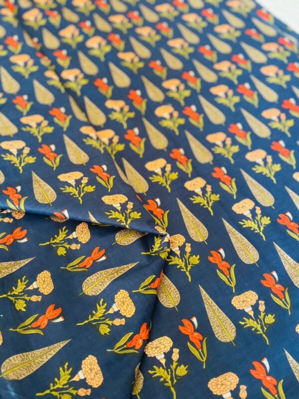 100./. Cotton Mul Fabrics, Blue Desire - Raw Fabrics - Pure Cotton