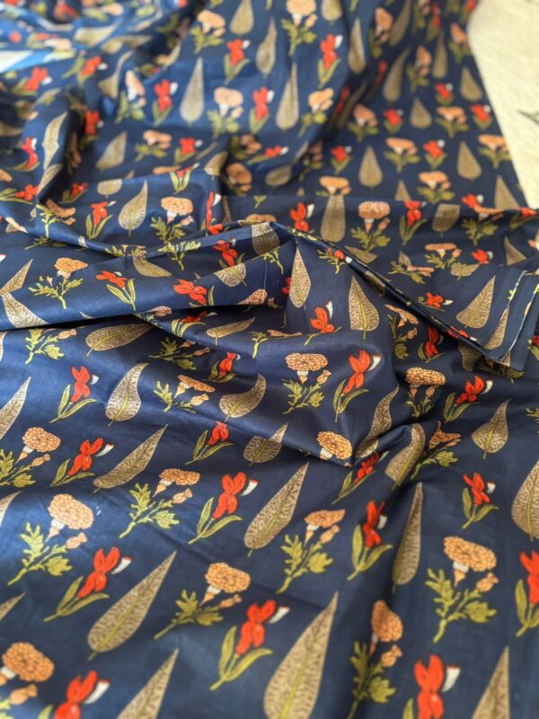 100./. Cotton Mul Fabrics, Blue Desire - Raw Fabrics - Pure Cotton