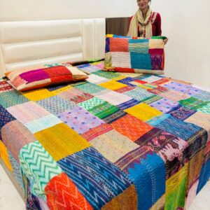 Fairy Tale - Kantha Patola Bedsheet 
with 2 Pillow Covers 

Kings