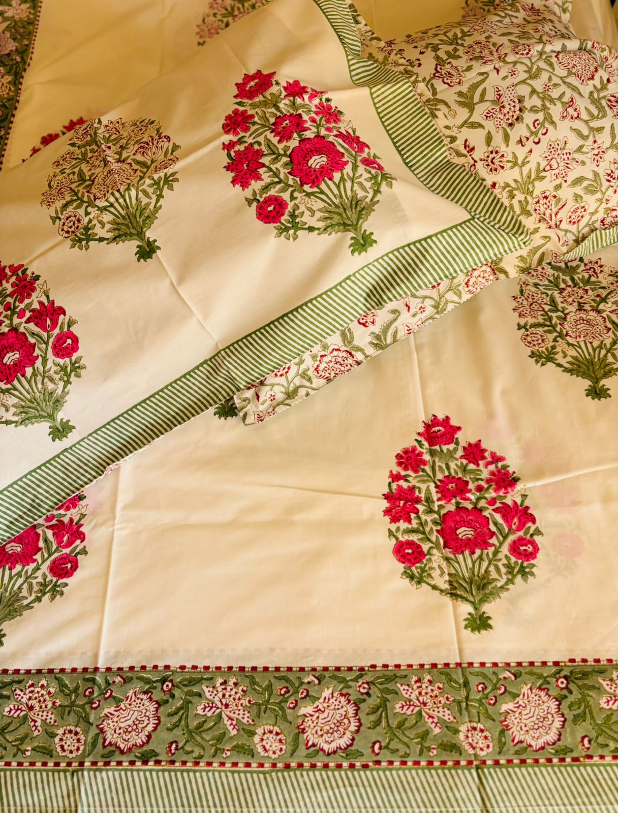 Pink Pleasure - Super King Bedsheet with 2 Pillow Covers (Dispatch Time 24 hours)