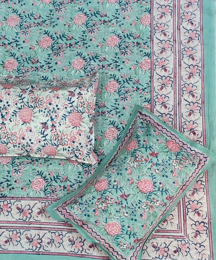 Fitted Bed-sheet - Sea Green (Dispatch time 24 hours) ………………………………………………………SIZES YOU MAY DECIDE ANY( single/queen/king/super/duper- any size same price)