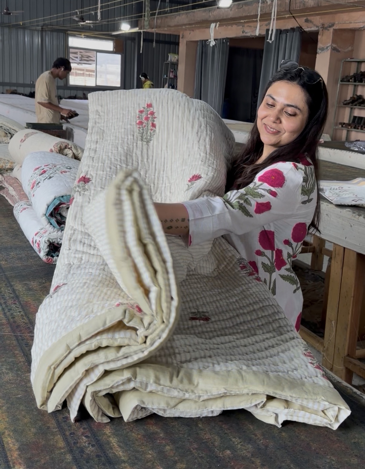 Bedsheet + Razai + Pillow Covers - Jaipuri Gold (Dispatch time 24 Hours)