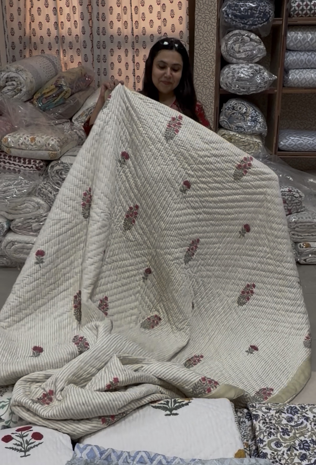 Bedsheet + Razai + Pillow Covers - Jaipuri Gold (Dispatch time 24 Hours)
